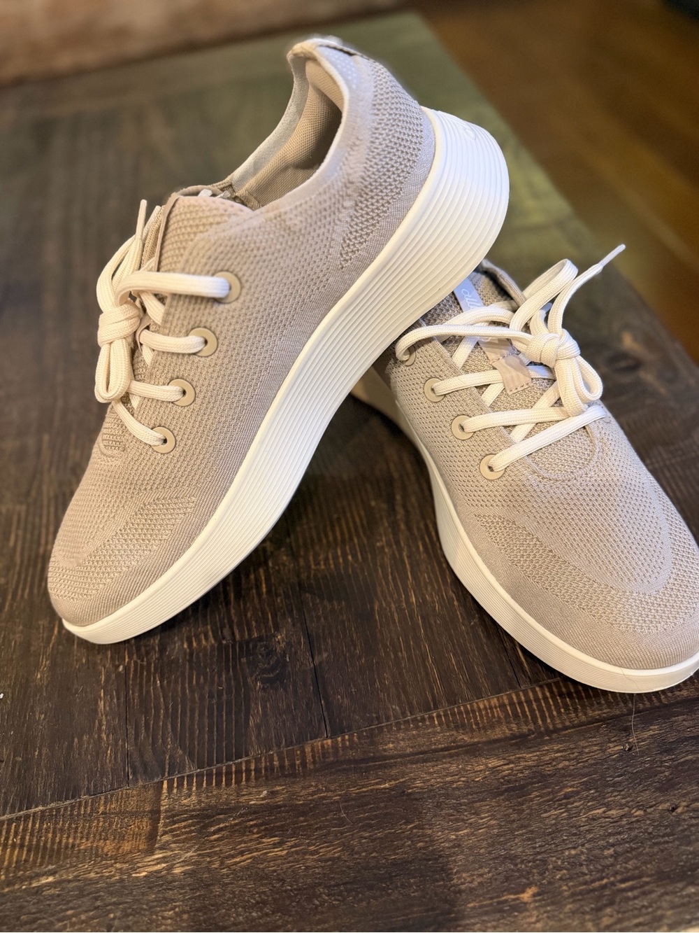 New w/out box Allbirds Shoes Mens Size 13 Tree Runner Go Beige Sneakers $165msrp